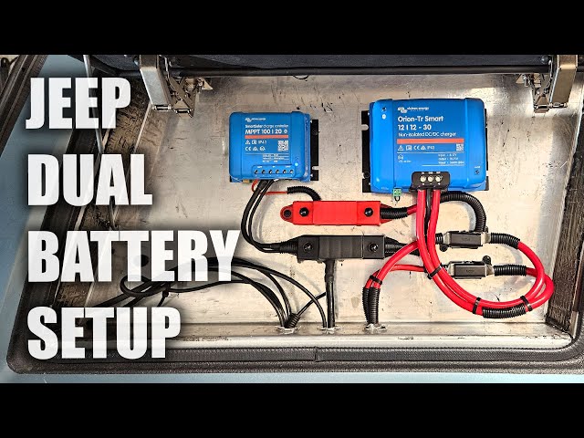 Camping Jeep XJ Dual Battery Setup / Victron System