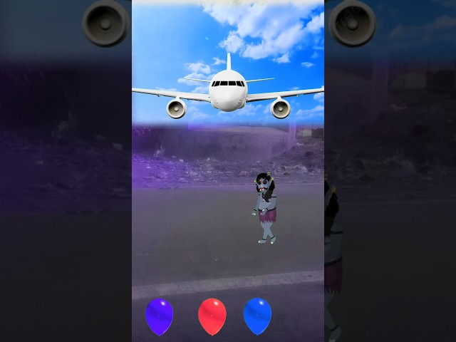 Jump on button to Aeroplane, Helicopter, Train, Rocket flying vehicle magic #shorts