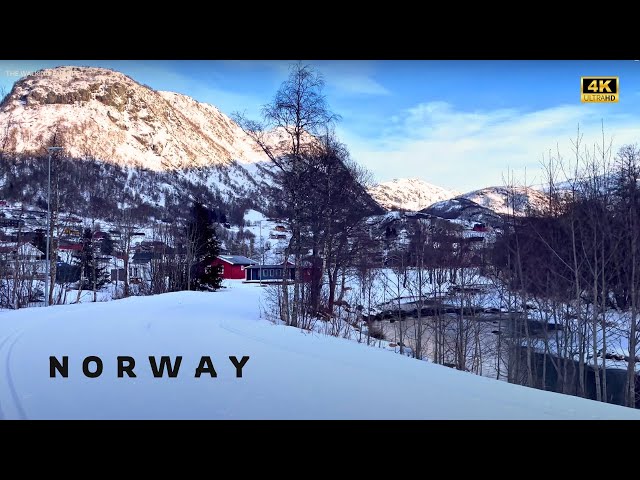 Walking A Secret Village in Norway ❄️ | Røldal, Norway | Winter Walking Tour