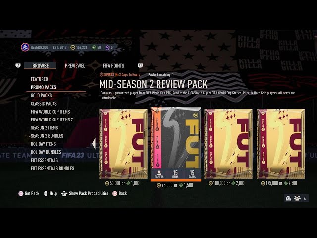 MID-SEASON 2 REVIEW PACK FIFA 23