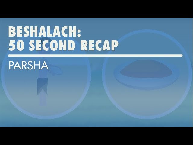 Parshat Beshalach: 50 Second Recap