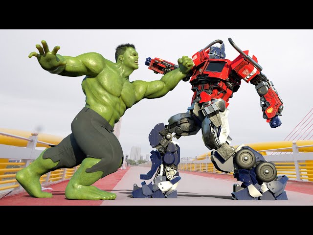 Epic Battle Dark Of The Moon - Optimus Prime vs Hulk Full Movie | Paramount Pictures [HD]