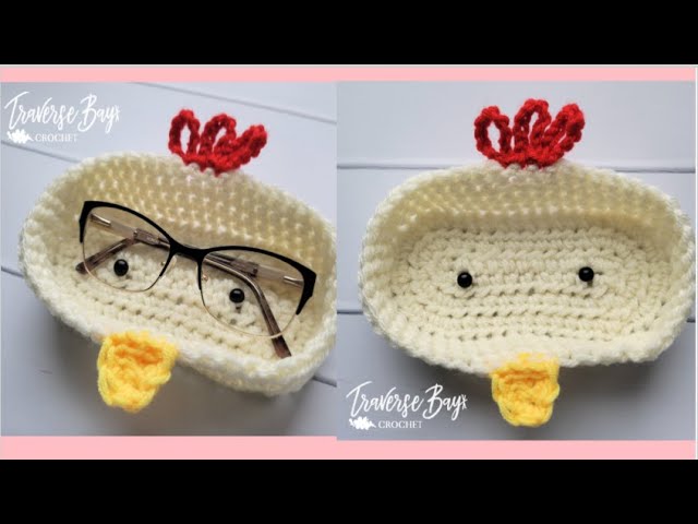 🐔 Crochet Chicken Glasses Holder – Cute & Easy DIY! 🧶👓