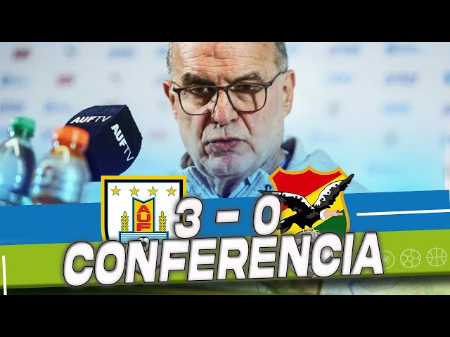 CONFERENCIA Marcelo Bielsa URUGUAY 3 BOLIVIA 0