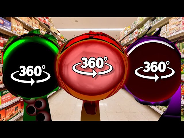 360° VR Pop Incredibox Sprunki Phase 5 - Supermarket in 360° Video | VR / 8K