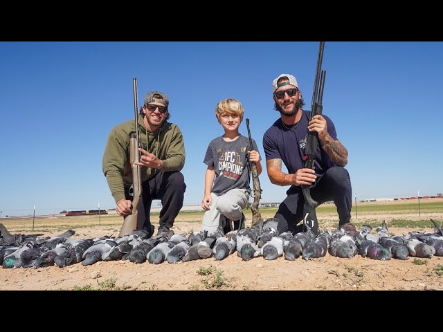 Took My Son Pigeon Hunting in Texas and He Loved it!!