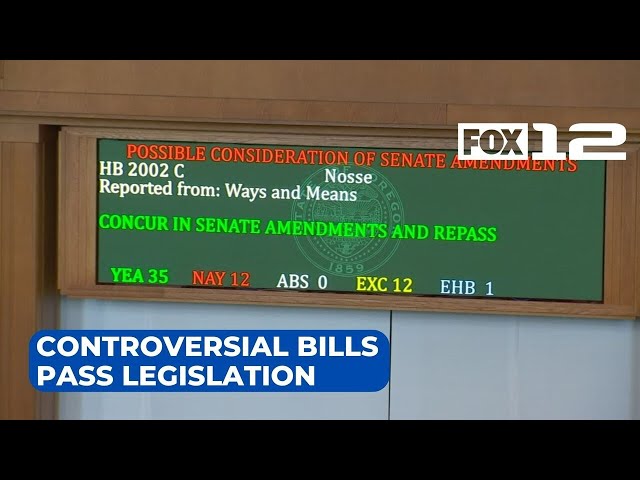 Controversial bills pass Oregon State Legislature