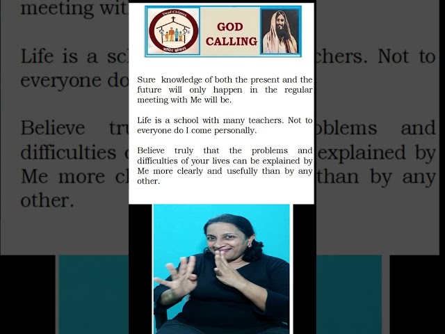 "GOD CALLING  Today's MESSAGE in ASL   Deaf Community" #religion #biblestudy #signlanguage #deaf