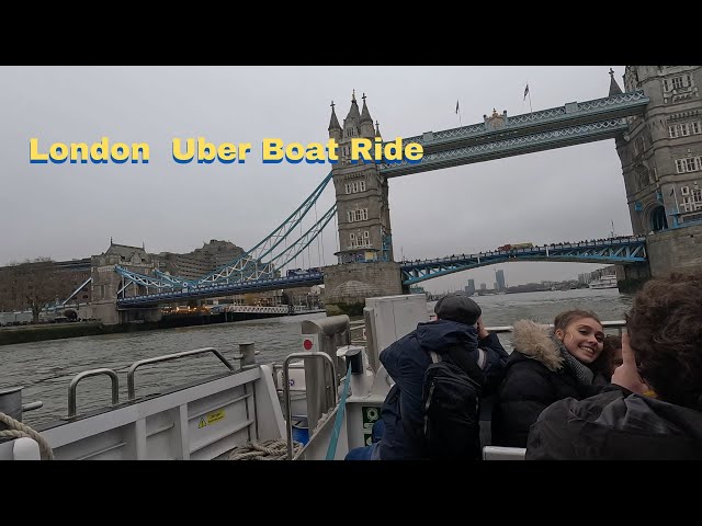 Exploring London by Uber Boat: North Greenwich to London Bridge Journey