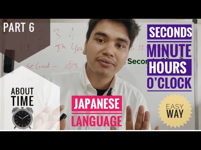 जापानिज भाषा कक्षाpart6 seconds minute ,hours and o’clock language class