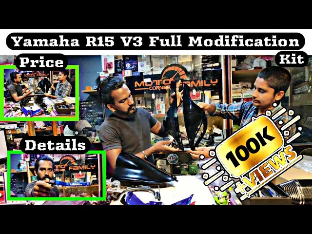 Yamaha R15 V3 Modified Accessories full price list 2020 / Black Buddy Tamil