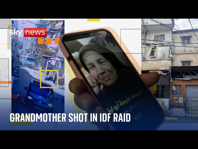 CCTV footage shows moment 80-year-old Palestinian is shot during IDF raid