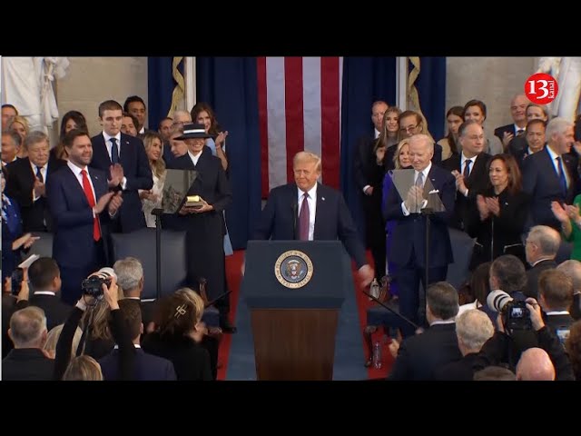 Trump declares that 'the golden age of America begins right now' after swearing presidential oath