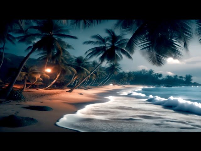 BEACH BACKGROUND MUSIC AND SLEEP SOUNDS TO RELAX YOUR MIND AND PROMOTE DEEP SLEEP