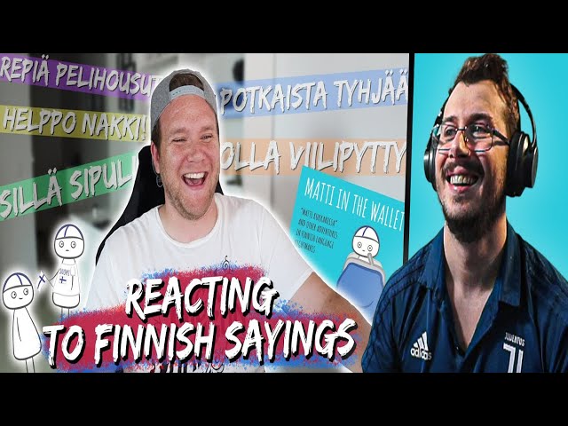 Italian Reacts To Dave Cad - REACTING TO WEIRD FINNISH SAYINGS & IDIOMS