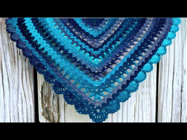 Easy Crochet Tutorial For Scarf Cowl Or Shawl - "Melancholy Echos"