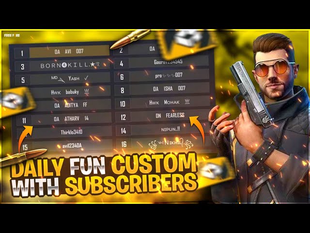 FREE FIRE LIVE CUSTOM ROOM | FF LIVE GIVEAWAY ? 🗿 ❤️ #freefire #ff #freefire