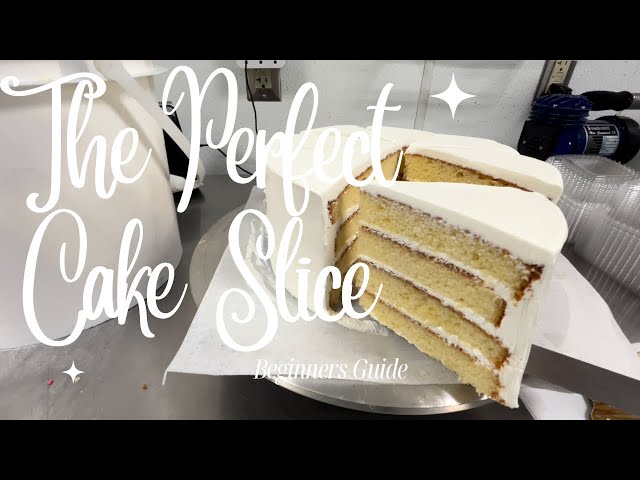 Cake Decorating for Beginners | How to Cut the Perfect Slice of Cake | Step by Step Guide