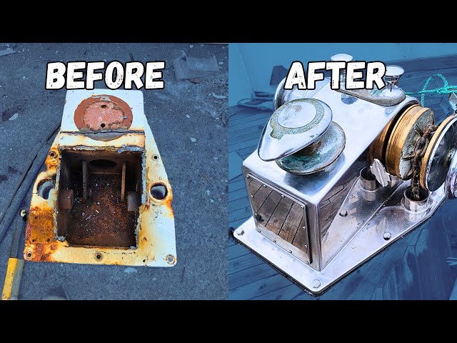 We DESTROYED Our Rusty Anchor Windlass and BUILT THIS!