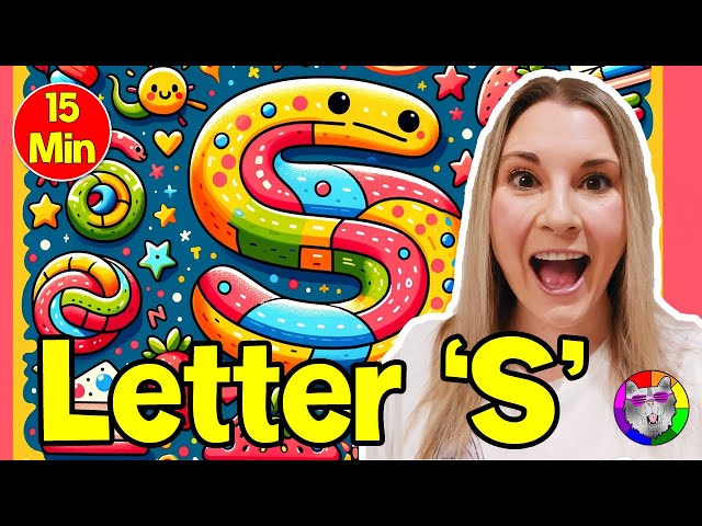 Preschool Letter S Learning Video, Directed Drawing and Art Lesson Letter S