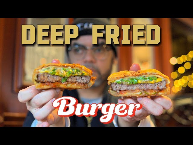 Devouring the "Murder Burger" A Deep Fried Masterpiece!