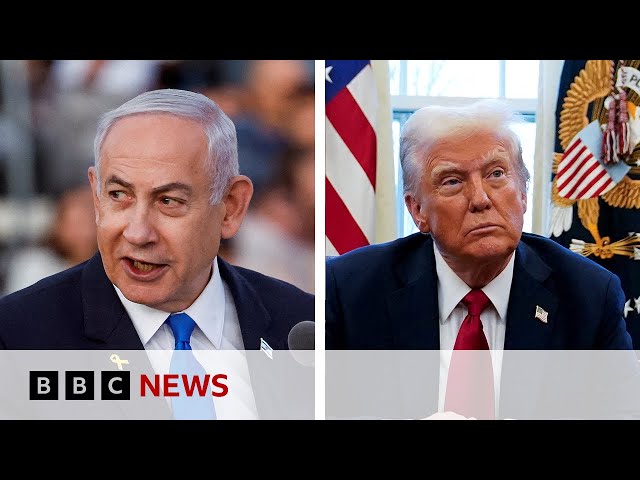 Benjamin Netanyahu arrives in US for talks with Donald Trump | BBC News