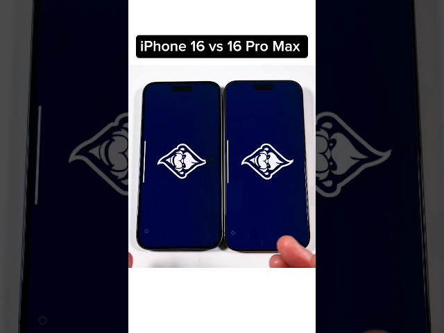 iPhone 16 vs iPhone 16 Pro Max Speed Test #shorts