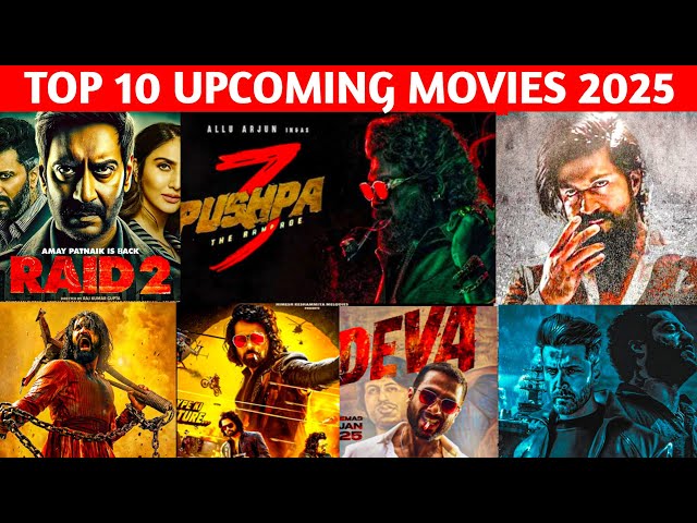 Top 10 Biggest Upcoming Movies In 2025 | anticipated Upcoming South Indian Movies