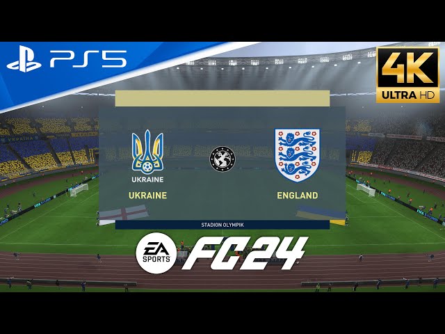 FC 24 | Ukraine vs England | UEFA EURO 2024 Qualifiers - Full Match | PS5™ [4K HDR]