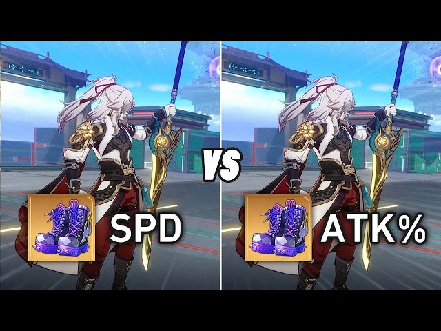 Jing Yuan Relic Boots Comparison! Attack vs Speed? Normal Stage / Memory of Chaos [Honkai Star Rail]