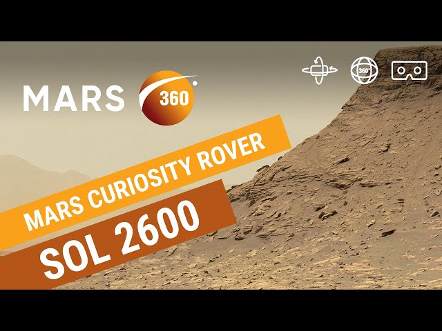 Mars 360: 2 billion pixel panorama of Mars - Sol 2600 (360video 8K)