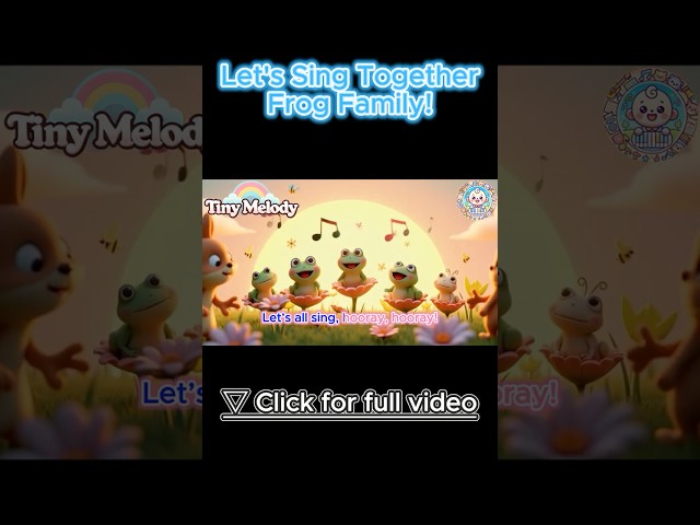 Let's Sing Together, Frog Family! | Tiny Melody & Song For Kids