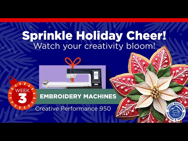 Holiday Quilt Show Pricing! Embroidery Week - PFAFF creative performance 950