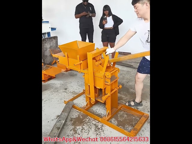 No need Power QMR2-40 Small Manual Soil Interlock Brick Making Machine Clay Block Machine Factory