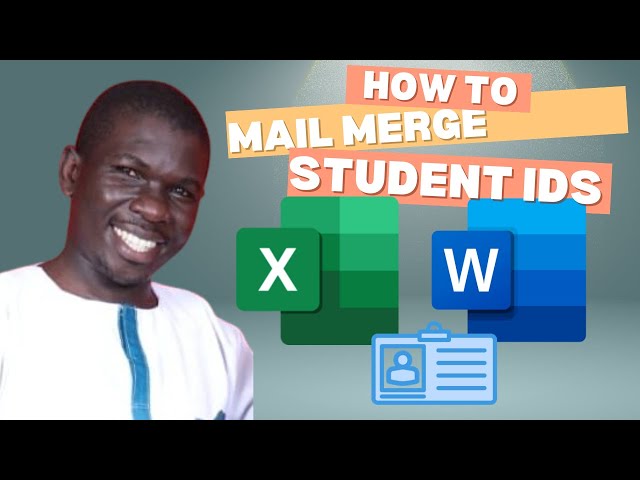 How to Mail Merge In Microsoft Word and Microsoft Excel.