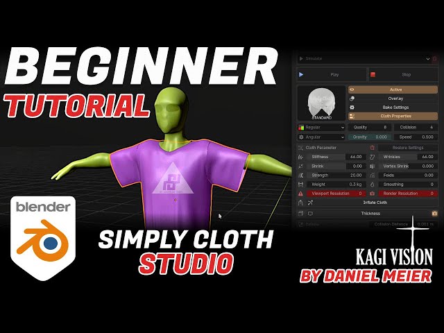 Simply Cloth Studio - Blender Beginner Tutorial