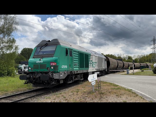 Desserte de l'embranchement de Beinheim avec le BB 75119 Sncf 25/04/2024