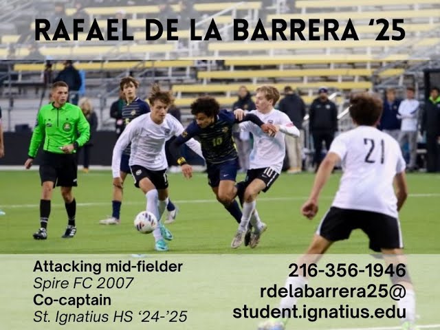 Rafael de la Barrera '25 Soccer Highlights (2023-24)