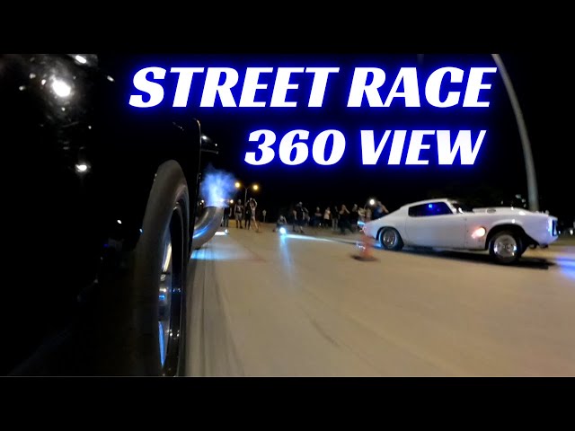 360 Degree View of Jackie's First WIN Since Rebuilding Caddy Jack! Nitrous Small Block Chevy CTSV