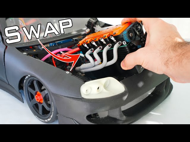 Can we fit bigger gasoline engine? 3d printed Toyota Supra