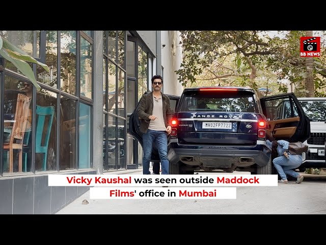 Vicky Kaushal was seen outside Maddock Films' office in Mumbai