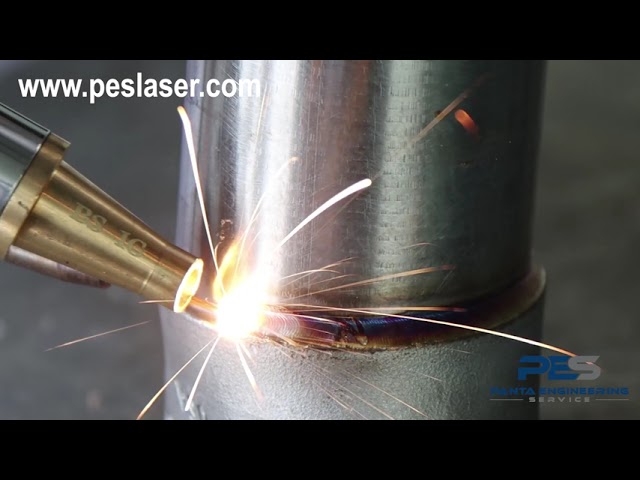 Exhaust pipe Welded by Handheld Laser welding machine