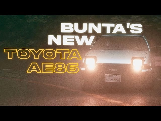 INITIAL D: PREQUEL STAGE - Bunta's New Toyota AE86 (Assetto Corsa cinematic) 4k