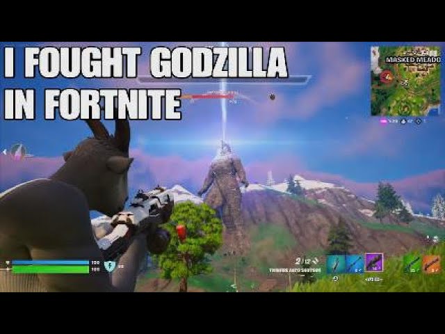 I FOUGHT GODZILLA IN FORTNITE!!!