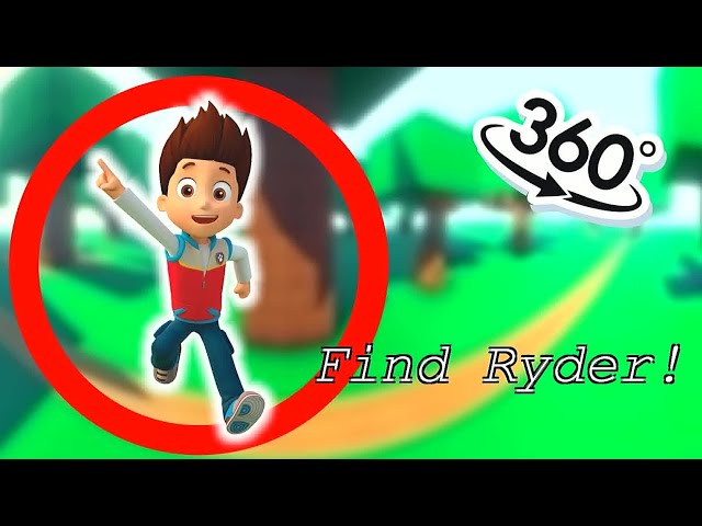 Finding Ryder from PAW Patrol - Hide and Seek Challenge in VR 360° 4K Video