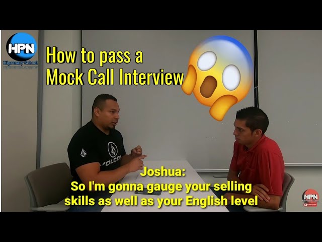 Mock call /job interview