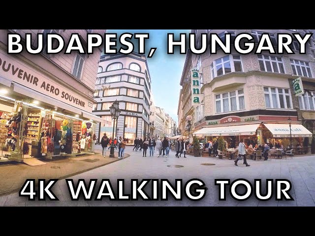 4K Budapest Walk - Walking around Vaci Utca