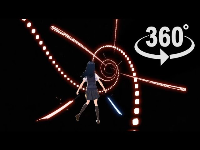 One of the COOLEST Beat Saber level (360° VR)