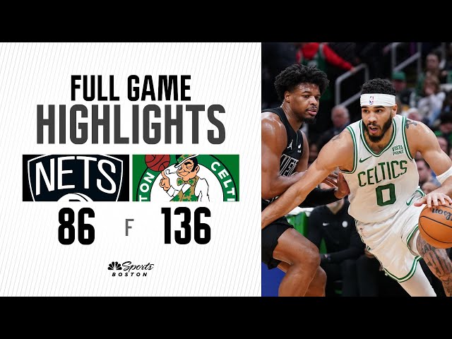 HIGHLIGHTS: Celtics head into the All-Star break with a dominant 50-POINT win over the Nets