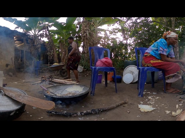 360 Cooking fufu - Eket, Nigeria